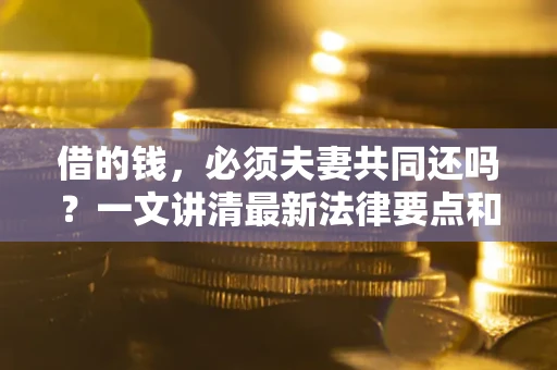 济南借的钱，必须夫妻共同还吗？一文讲清最新法律要点和避坑指南