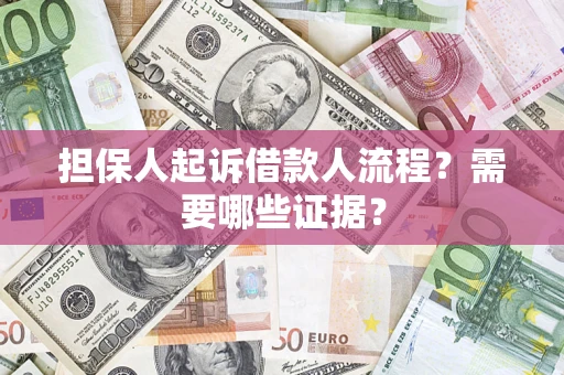 济南担保人起诉借款人流程？需要哪些证据？